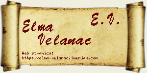 Elma Velanac vizit kartica